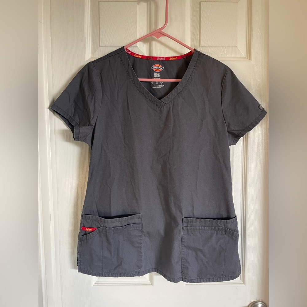 Dickies Charcoal Everyday Scrub Top size M